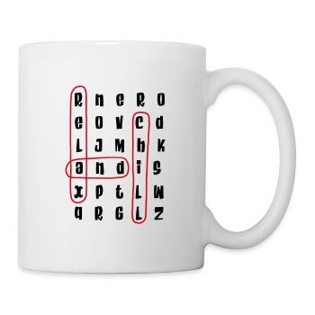 Crossword puzzles- relax and chill - Mug - white - Right