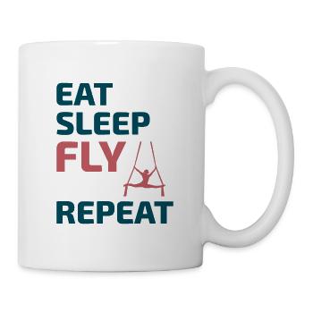 Aerial Silks Dancer Aerialist Air Yoga Acrobatics - Mug - white - Right