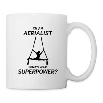 Aerial Silks Dancer Aerialist Air Yoga Acrobatics - Mug - white - Right