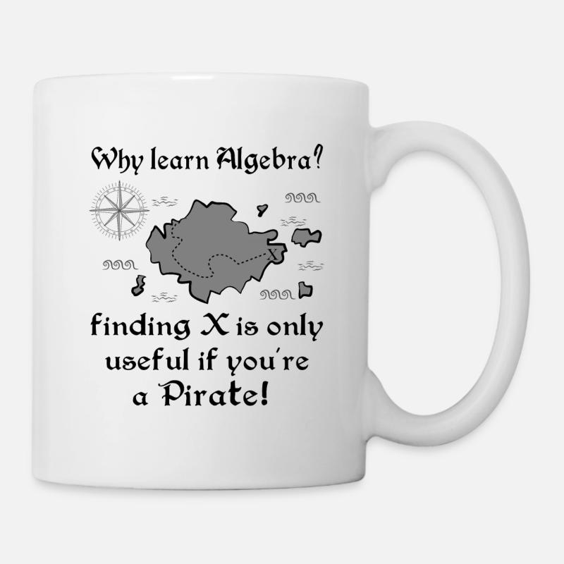Les maths de pirate - Mug blanc - blanc