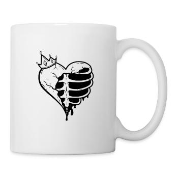 Flash tattoo heart - Mug - white - Right