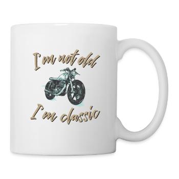 I'm not old I'm a classic motorcycle - Mug - white - Right