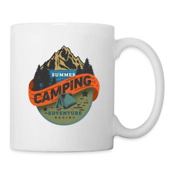 Sommer Camping Abenteuer beginnt - Tasse - Weiß - Rechts