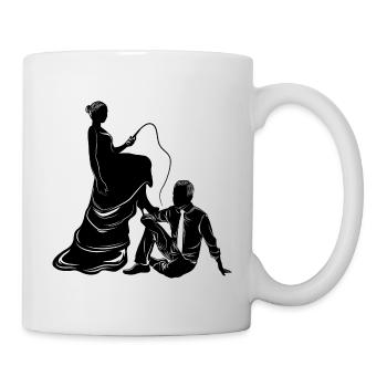 brautpaar ehepaar silhouette - Tasse - Weiß - Rechts