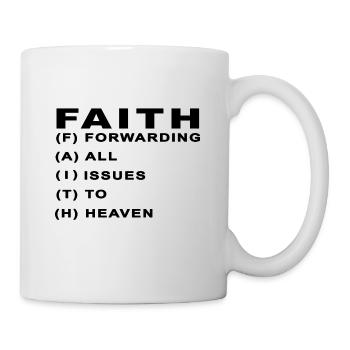 Faith, Christianity Shirts, Cool Christian T-shirt - Mug - white - Right
