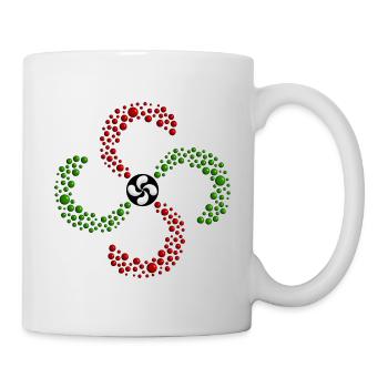 Cross of the Basque Country - Mug - white - Right