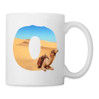 desert with camel o - Mug - white - Right