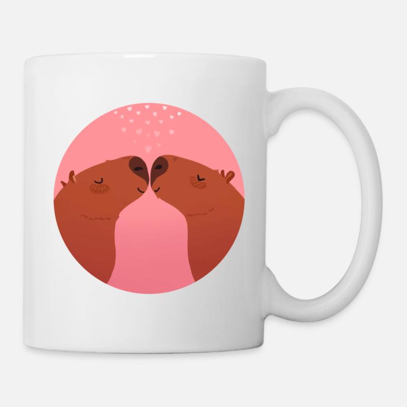 Capybara Liebe - Tasse - Weiß