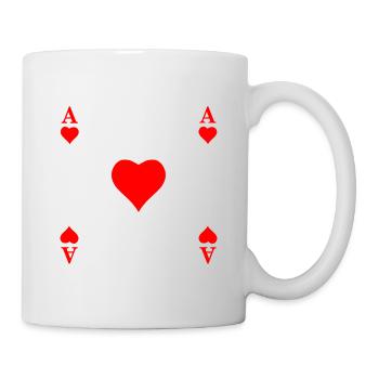 As de coeur - Mug blanc - blanc - Droite