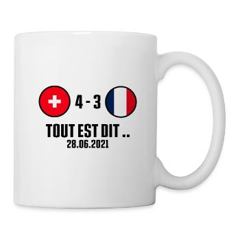 France - Suisse 2021 - Tout est dit .. Football - Mug blanc - blanc - Droite