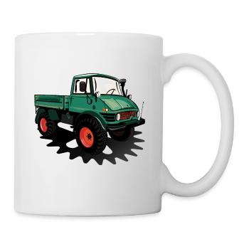Unimog - Oldtimer - Offroad - Universal Motorgerät - Mug blanc - blanc - Droite