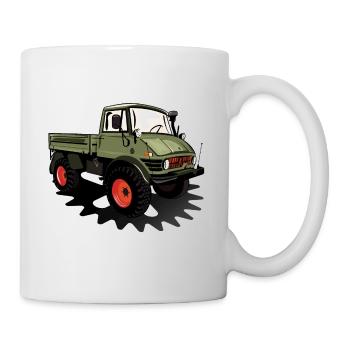 Unimog - Oldtimer - Offroad - Universal Motorgerät - Mug blanc - blanc - Droite
