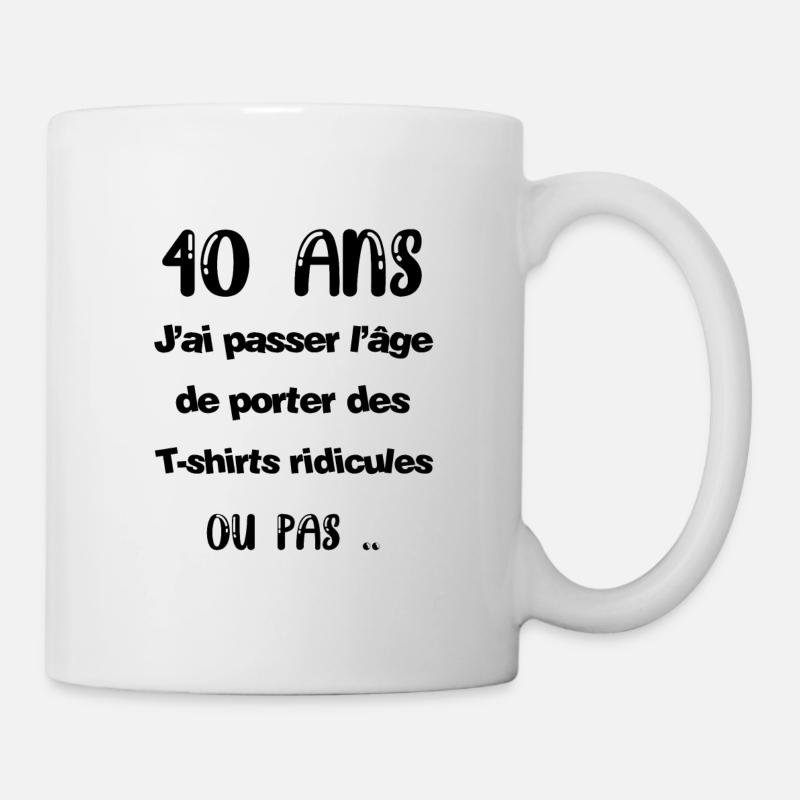 40 ans anniversaire - Mug blanc - blanc