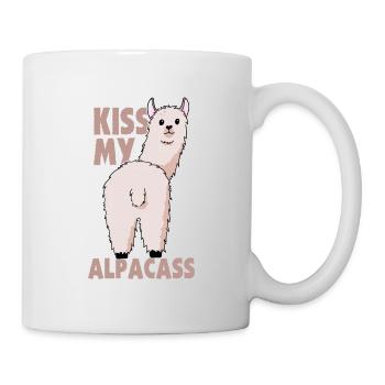 Alpaca cool Lama Kiss My Ass - Mug - white - Right
