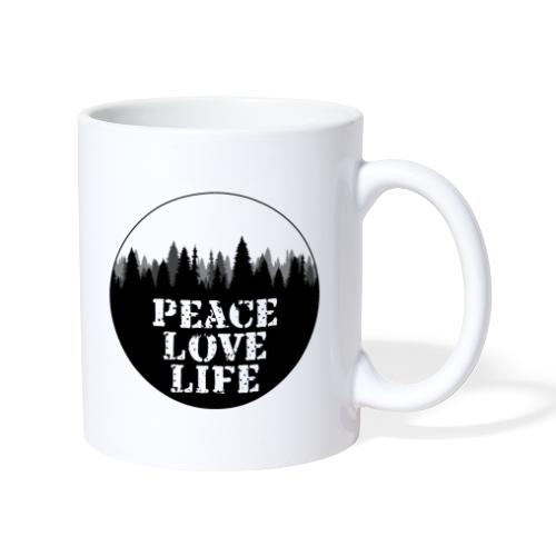 Peace Love Life - Tasse