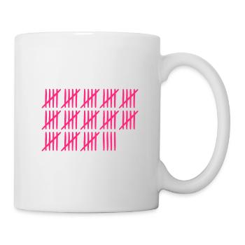 69 Geburtstag Strichliste - 69 Jahre alt - Tasse - Weiß - Rechts