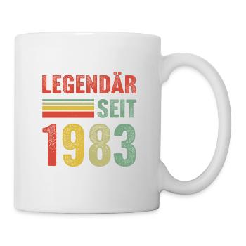 Legendär seit 1983 - Tasse - Weiß - Rechts