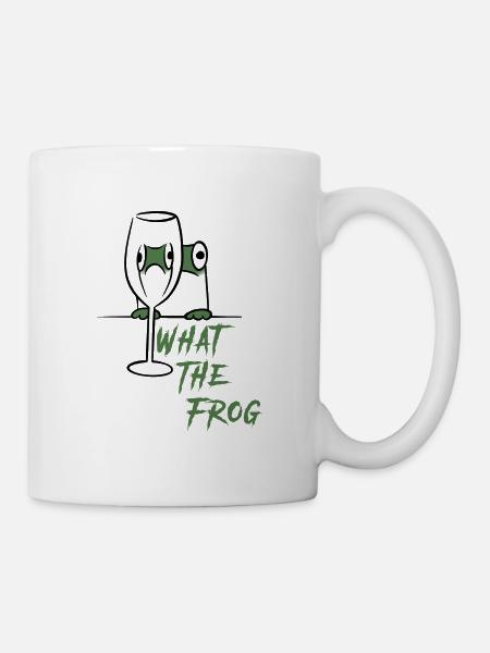 What the frog - Tasse - Weiß