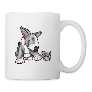 Bullterrier Fist Bump Mouse - Mug - white - Right