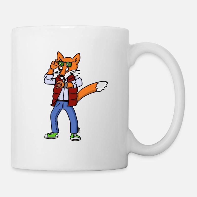 Time-Traveling Fox - Tasse - Weiß
