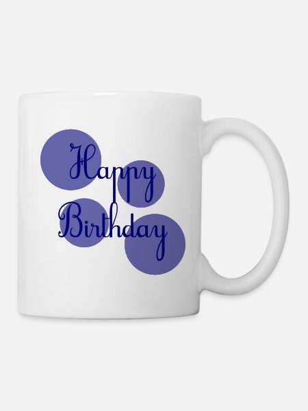 GEBURTSTAG. ALLES GUTE ZUM GEBURTSTAG. ALLES GUTE ZUM GEBURTSTAG. - Tasse - Weiß