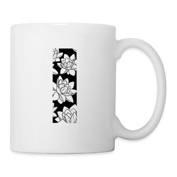 LotusBlüte compo full black tattoo - Tasse - Weiß - Rechts