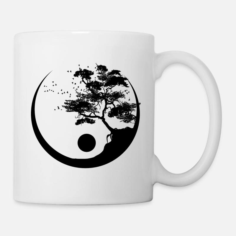 Arbre Ying Yang - Mug blanc - blanc