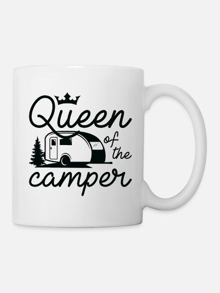 Königin des Campers - Tasse - Weiß