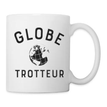 Globe trotteur humour voyageur cadeau homme - Mug blanc - blanc - Droite