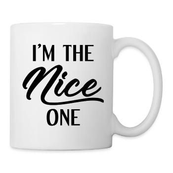 Ich bin der Nette - Tasse - Weiß - Rechts