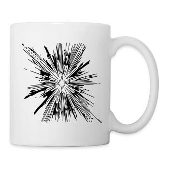 Explosion - Vintage Vector Lines - Mug - white - Right