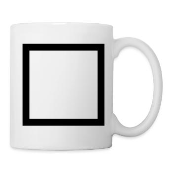 Dickes Viereck - Tasse - Weiß - Rechts