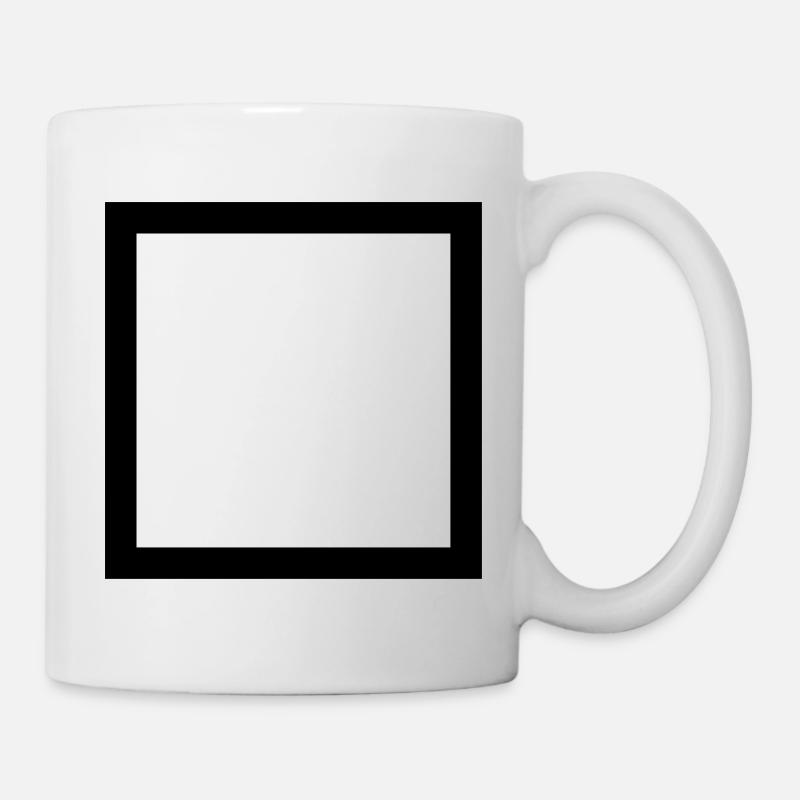 Dickes Viereck - Tasse - Weiß