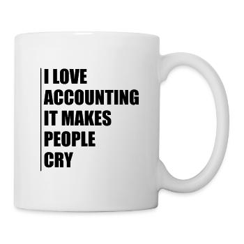 Accountant Accounting Cpa Funny Saying Gift - Mug - white - Right