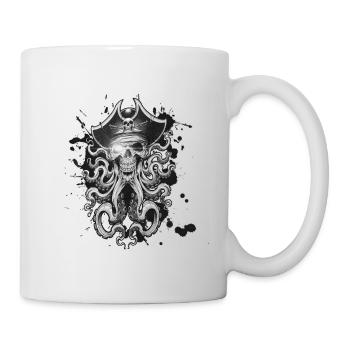 Tentakel-Piraten - Tasse - Weiß - Rechts
