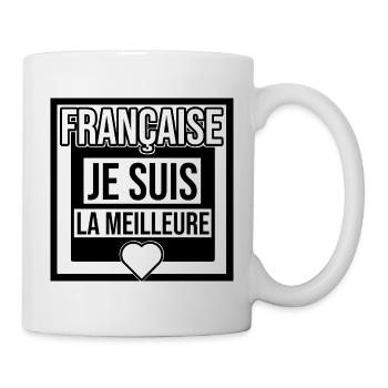 je suis la meilleure française - Mug blanc - blanc - Droite