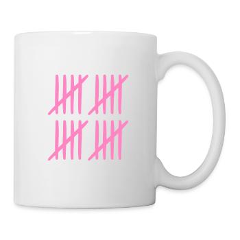 20th birthday tally sheet 20 years old - Mug - white - Right