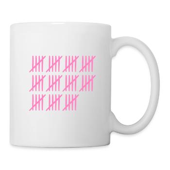 55. Geburtstag Strichliste 55 Jahre alt - Tasse - Weiß - Rechts