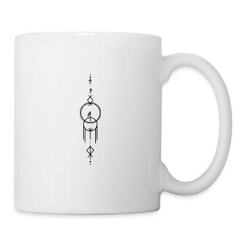 Wikinger | Runen | schwarz - Tasse - Weiß - Rechts