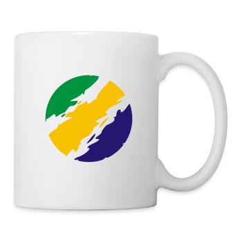 Brazil Colors Flag Flag - Mug - white - Right