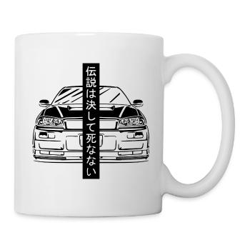 R34 Silhouette Gift JDM Motorsport Japan Car - Mug - white - Right
