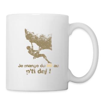 Escalade - difficulté 9B - Mug blanc - blanc - Droite