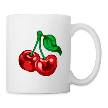 Cherries in Chest Pocket Shirt Pocket Bag - Mug - white - Right