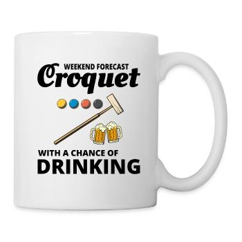 Croquet Players Drinking Drink Funny - Mug - white - Right