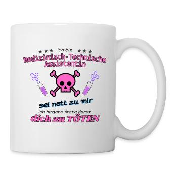 MTA sei nett zu mir - Tasse - Weiß - Rechts