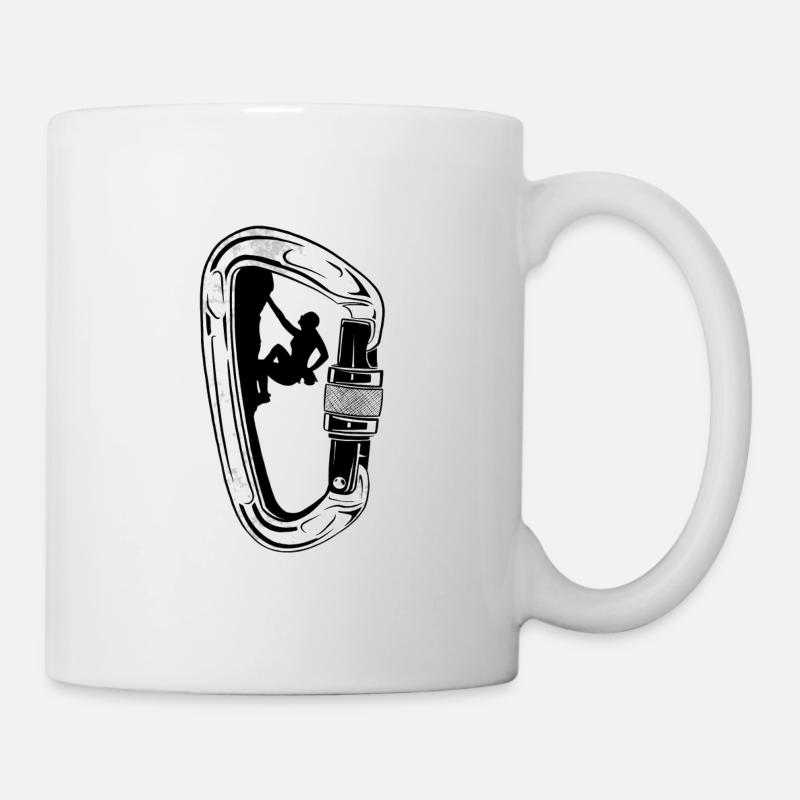 Mousqueton escalade - Mug blanc - blanc
