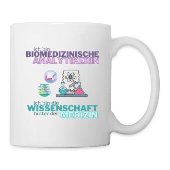 ich bin die Wissenschaft BMA - Tasse - Weiß - Rechts