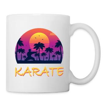 Karate - Tasse - Weiß - Rechts