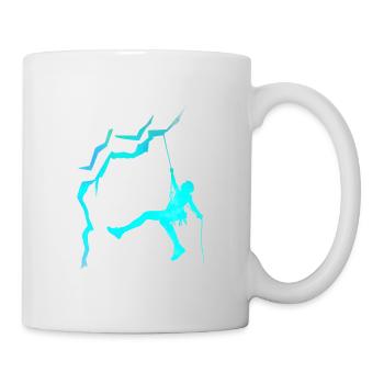 Klettern / Kletterer - Tasse - Weiß - Rechts