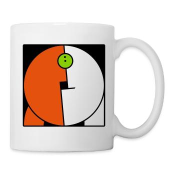 Paar 2, kombinierbar mit Partner-Motiv - Tasse - Weiß - Rechts